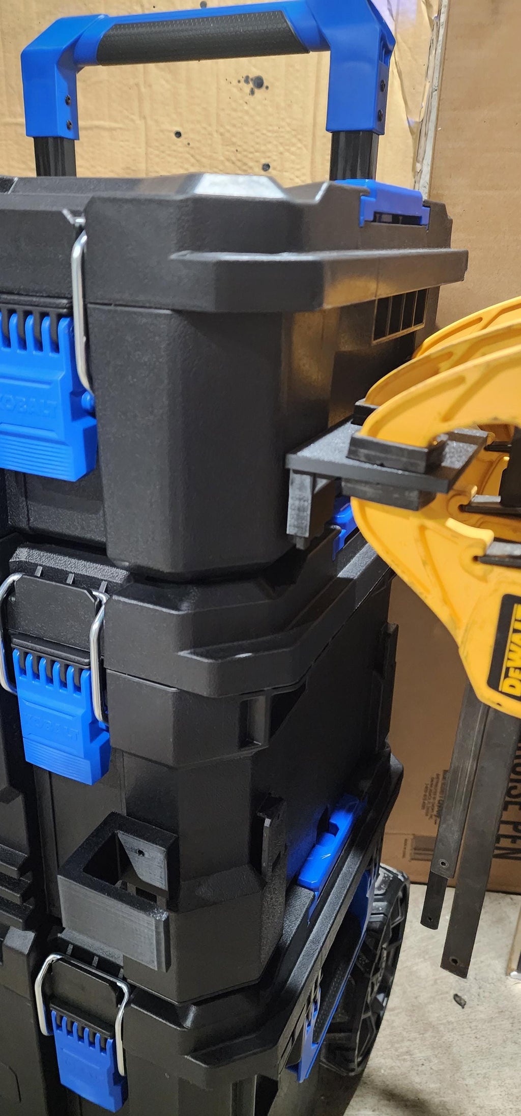 Kobalt CaseStack Accessories - 3D Printed - Extension Cord, Level, Batteries, Clamp Holder + Craftsman V20, Dewalt 20v XR, Kobalt 24v, Ridgid
