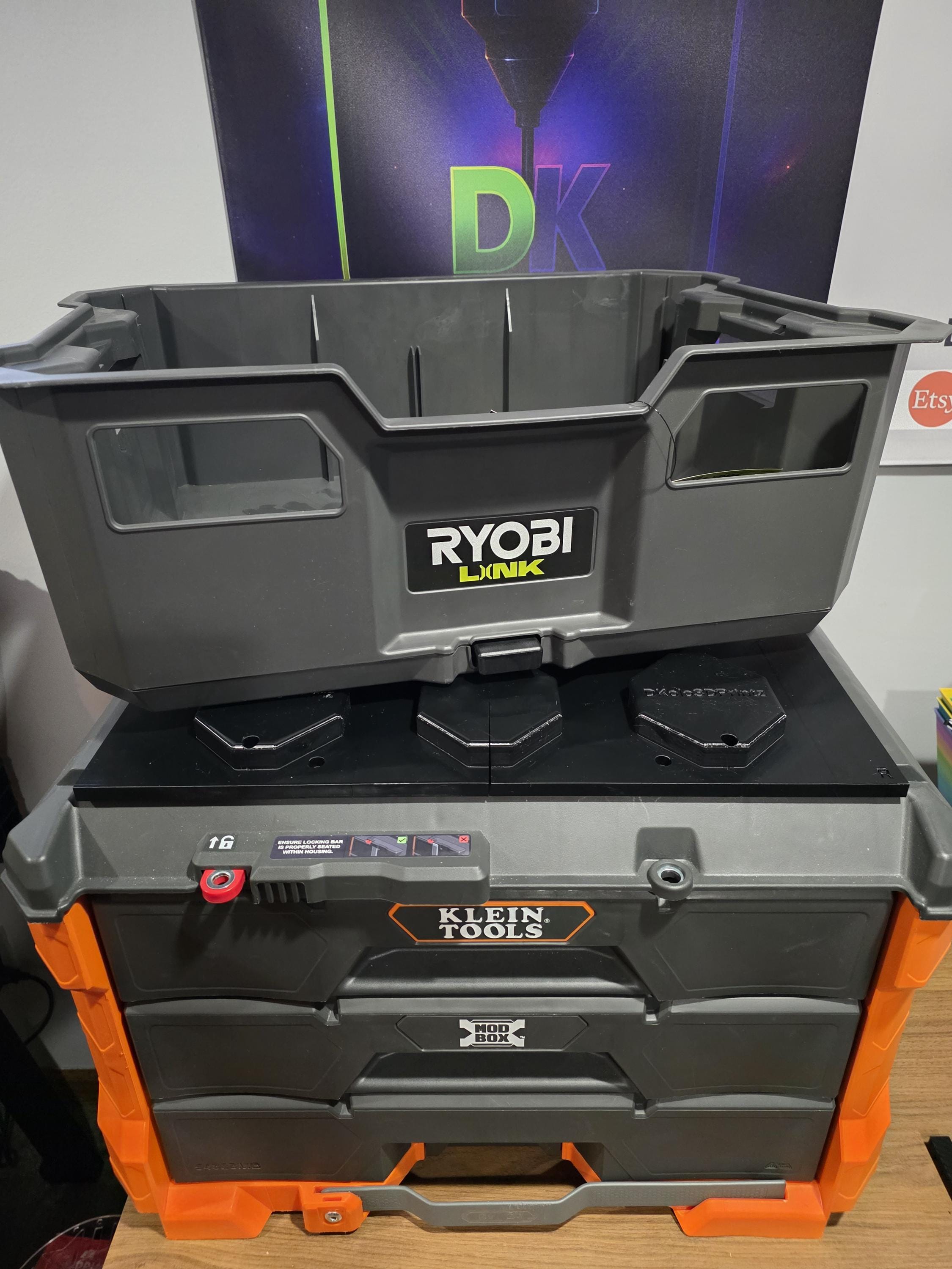 Klein ModBox to Ryobi Link Adapter Plate