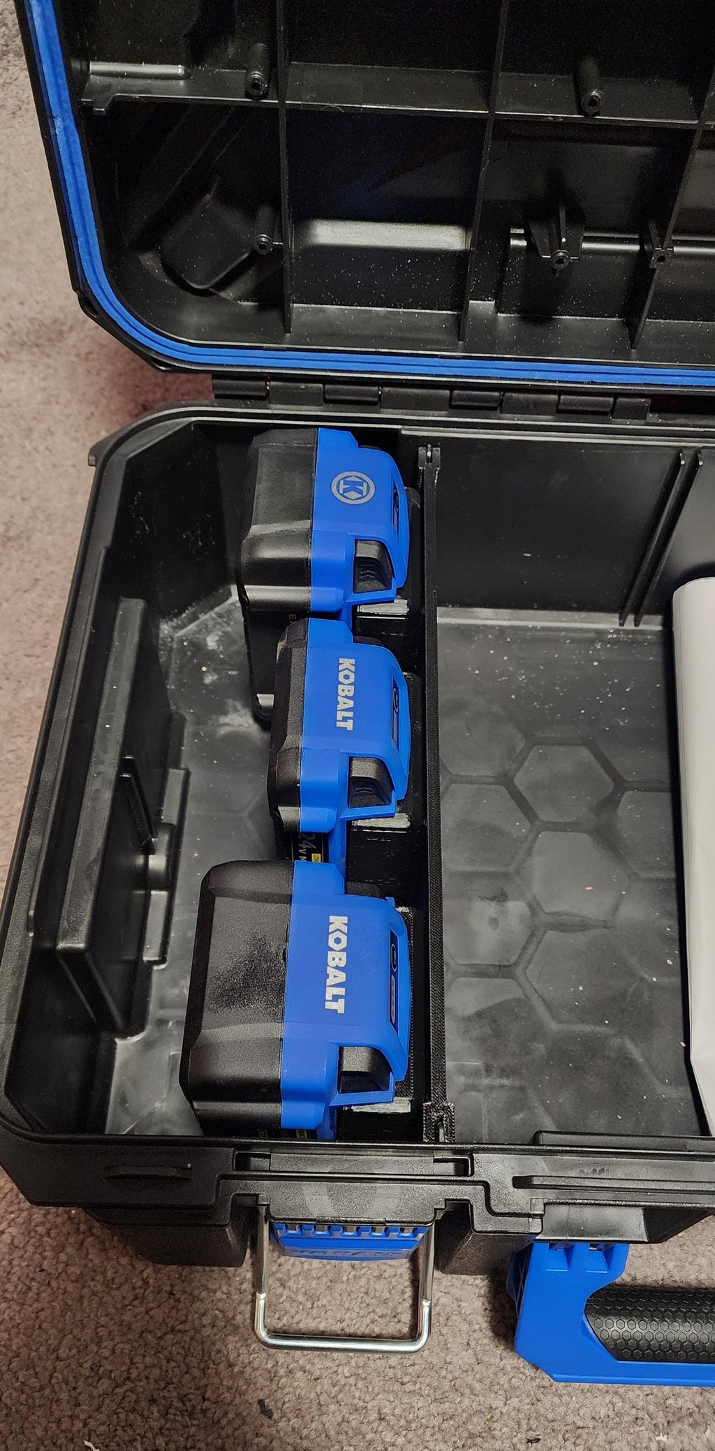Kobalt CaseStack Accessories - Universal Battery Divider bracket - Item #4913203 & Model #KCS-SSBOX1-03