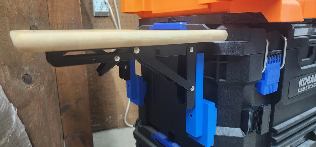 Kobalt CaseStack - 3D Printed Collapsible Shelf Attachments