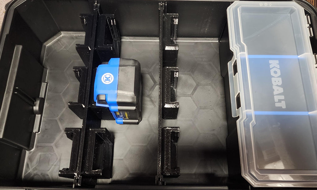 Kobalt CaseStack Accessories - Universal Battery Divider bracket - Item #4913203 & Model #KCS-SSBOX1-03