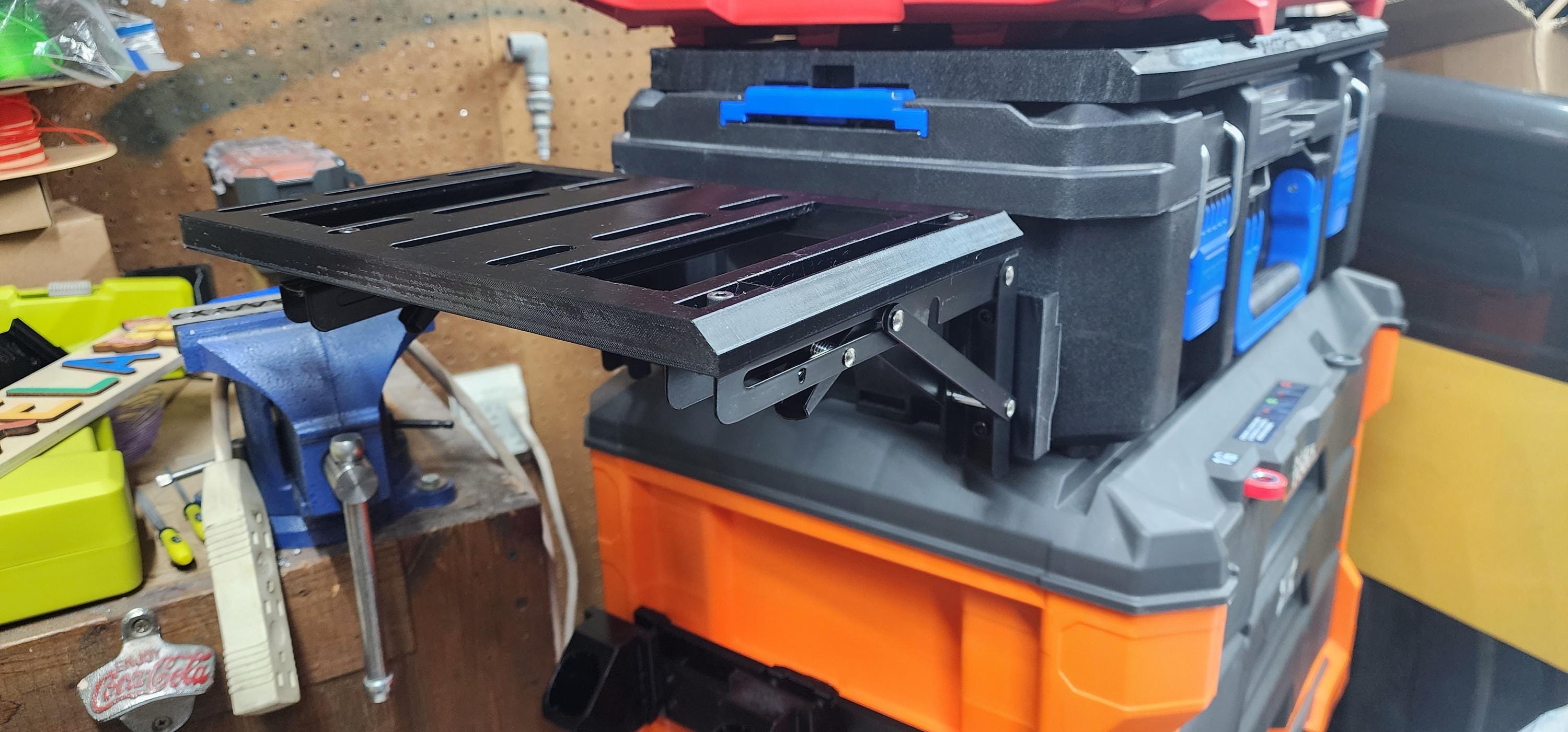 Kobalt CaseStack - 3D Printed Collapsible Shelf Attachments