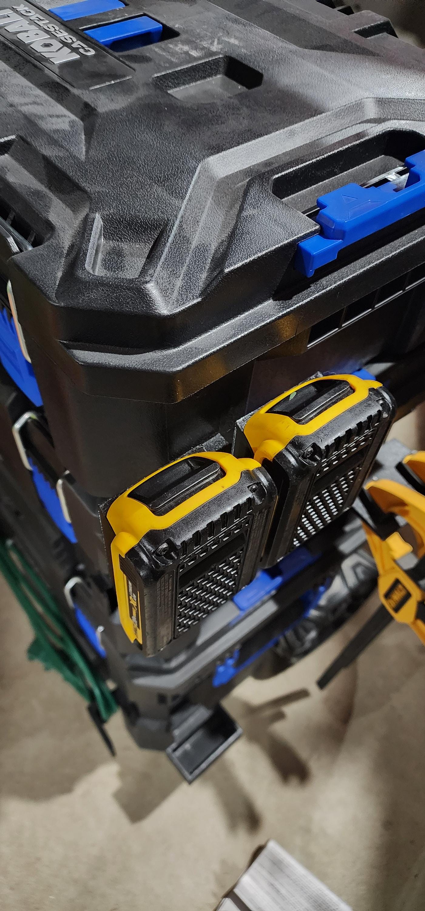 Kobalt CaseStack Accessories - 3D Printed - Extension Cord, Level, Batteries, Clamp Holder + Craftsman V20, Dewalt 20v XR, Kobalt 24v, Ridgid