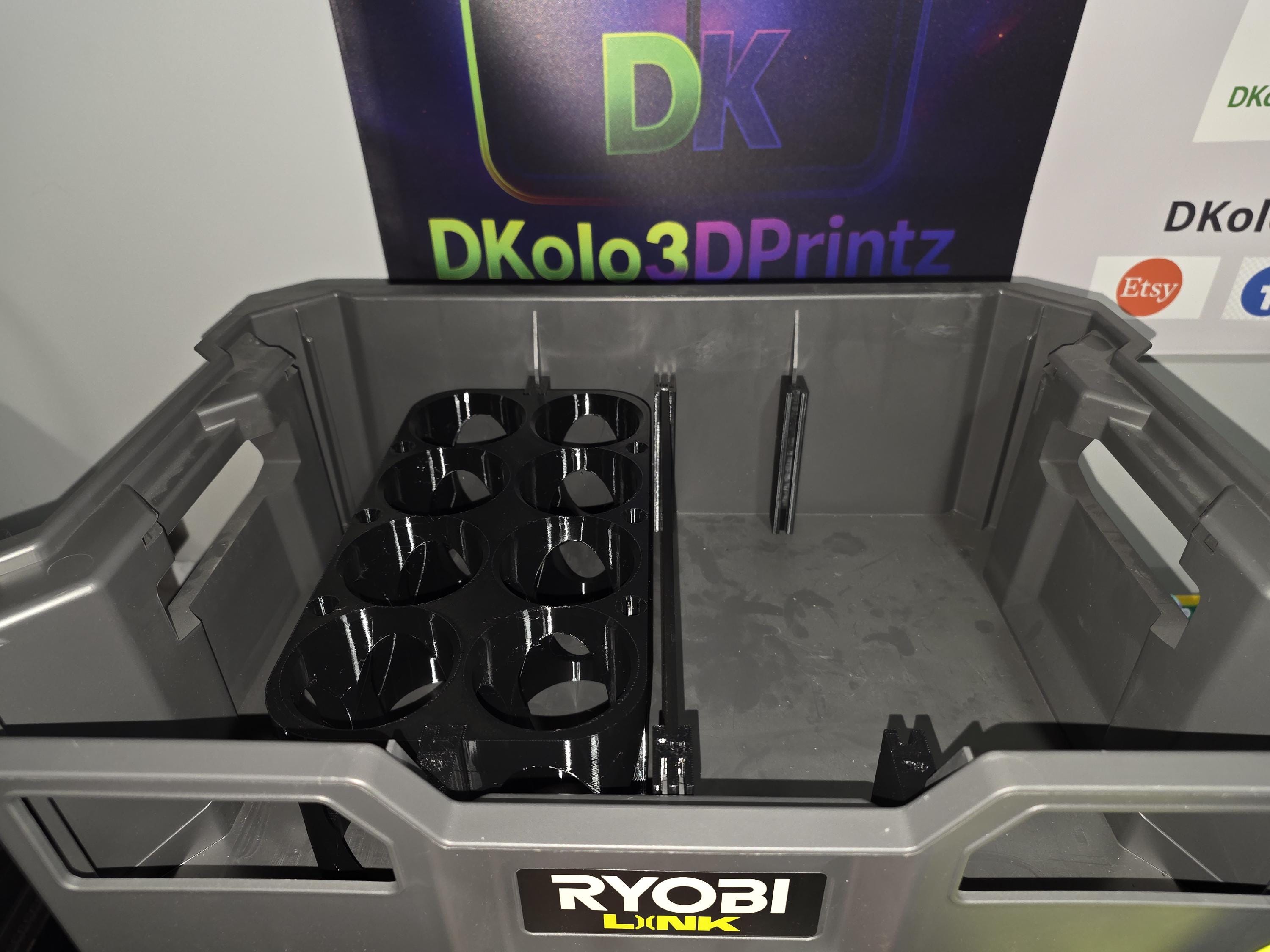 Ryobi Link Crate Dividers and Accessories, Including Paint Can and Caulk Holders